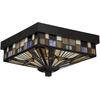 Image de Vitrail d'extérieur plafond Dark brown E27 60W Inglenook Outdoor Quoizel