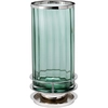 Image de Lampe de table Arno vert et argent 1xGX53x9W, verre, dimensions : 36,4 x 17,1 x 17,1 cm, IP20, Quintiesse