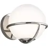 Image de Applique blanche sphère chromée Apollo 1xG9 3W Feiss