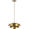 Image de Lampe suspendue Brisbin en laiton oxydé 1xE27 60W Feiss