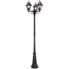 Image de Norfolk - Lampadaire Extérieur À 3 Ampoules Noir Ip43, E27 - Elstead