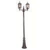 Image de Wexford - Lampadaire Extérieur À 2 Ampoules Noir Argent Ip43, E27 - Elstead