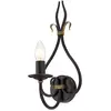 Image de Applique murale rustique Windermere, couleur rouille dorée, 1xE14x60W, métal, dimensions : 36,5 x 16,5 x 18,5 cm, IP20, Elstead