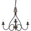 Image de Elstead Windermere - Lustre À 3 Bras Multiples Rouille, Finition Dorée - Abat-jour Non Inclus, E14