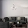 Image de Lustre Aegean Forgé Nickel Poli Cristal 5xe14 Elstead