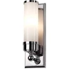 Image de Applique de salle de bains Worcester, chrome poli, 1xG9x3W, métal, dimensions : 36 x 12 x 11,3 cm, IP44, Elstead
