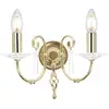 Image de Applique murale Aegean en laiton poli, 2xE14x60W, métal, dimensions : 22x32x17,5 cm, IP20, Elstead