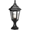 Image de Kinsale - Lanterne Sur Piédestal D'Extérieur À 1 Lumière Noire Ip44, E27 - Elstead