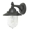 Image de Applique murale d'extérieur de style industriel, noire, E27, 60 W, Sandown Garden Zone