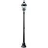 Image de Elsteadbury - Lampadaire Extérieur 1 Lumière Noir Ip44, E27