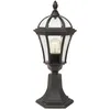 Image de Bury - Lanterne Sur Piédestal D'Extérieur À 1 Lumière Noire Ip44, E27 - Elstead