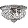 Image de Elstead - Plantation - Grand Plafonnier Semi-affleurant À 3 Ampoules, Nickel Antique Poli, E27