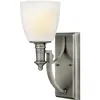Image de Truman - Applique Murale À 1 Ampoule Abat-jour En Verre Nickel Antique, E27 - Elstead