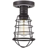Image de Plafonnier Mixon, bronze palladien, 1xE27x60W, métal, dimensions : 27,1 x 14,5 x 13,5 cm, IP20, Quoizel