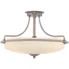 Image de Elstead - Griffin - Plafonnier Semi-affleurant À 4 Ampoules, Chrome Poli, E27
