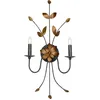 Image de Elstead - Applique Lumineuse Acier Métal Doré H 91,4 Cm Éclairage Couloir 2 Flammes Classique