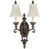 Image de Applique murale Drawing Room en noyer italien, 2xE27x60W, métal, dimensions : 61x36,8x18,4 cm, IP20, Feiss