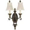 Image de Elstead - Drawing Room - Applique Murale À 2 Ampoules Pour Bougie D'Intérieur En Noyer, E27