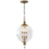 Image de Lustre Argento, pétales en argent oxydé, 3 x E14 x 40 W, verre, dimensions : 216,8 x 30,5 x 30,5 cm, IP20, Feiss