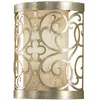 Image de Arabesque - Applique Murale D'Intérieur À 1 Ampoule Feuille D'Argent, E14 - Elstead