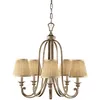 Image de Elstead - Lustre Suspension Plafonnier Acier Argent D 66,7 Cm Lustre 5 Flammes