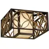 Image de Plafonnier Elstead Remy E27 double, Heritage Bronze, finition dorée