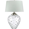 Image de Lampe de table LED, acier, verre, transparent, H 78,7 cm