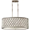 Image de Elstead Lucia - Pendentif Cylindrique À 3 Ampoules Au Plafond, Argent Poli, E27