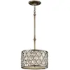 Image de Lustre Lucia argent oxydé, 1xE27x60W, cristal, dimensions : 141x31,8x31,8 cm, IP20, Feiss