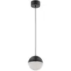 Image de Suspension LED Moonlit, noir mat, 20,9 W, blanc chaud, 2131 lm, métal, dimensions : 180 x 20 x 20 cm, IP20, Quintiesse
