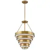 Image de Suspension Elstead Echelon E14 quadruple Heritage en laiton