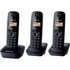 Image de Panasonic KX-TG1613, Téléphone DECT, 50 entrées, Identification du nom et de l'appelant, Noir