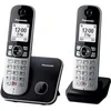 Image de Panasonic KX-TG6852NLB Duo Dect Home Phone - 2 combinés - Appareil sans réponse - Gris/Noir en occasion ou reconditionné