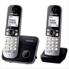 Image de Téléphone sans fil duo dect noir/argent - Panasonic - KXTG6812 - dect\gap