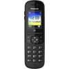 Image de Panasonic KX-TGH710, téléphone DECT, combiné sans fil, fonction mains libres, 200 entrées, identification de l'appelant, noir