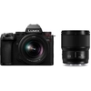 Image de Panasonic Lumix S5II + S 20-60MM F3.5-5.6 + 50mm F1.8 MILC 24,2 MP CMOS 12000 x 8000 pixels Noir - Neuf