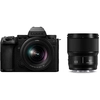 Image de Panasonic Lumix S5IIX + S 20-60MM F3.5-5.6 + 50mm F1.8 MILC 24,2 MP CMOS 12000 x 8000 pixels Noir - Neuf