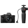Image de Panasonic Lumix G100D | Appareil Photo Hybride + Objectif Lumix 12-32mm + Poignée trépied (Capteur 4/3 20.3MP, Vidéo 4K/ 30p, OZO Audio by Nokia, Mode Selfie Vidéo, Stab.) Noir   Version Française en occasion ou reconditionné