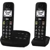Image de Panasonic KX-TGU132EXB, téléphone analogique/DECT, combiné sans fil, noir