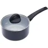 Image de KitchenCraft MasterClass Casserole en céramique antiadhésive, convient pour les plaques à induction, 18 cm - Noir