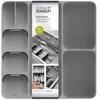 Image de Range-couverts Et Ustensiles Josephjoseph Joseph Drawerstore, 5 Compartiments À Couverts Et 3 Compartiments À Ustensiles, Gris, Optimise El Espace Des Tiroirs.