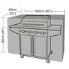 Image de Garland - Housse De Protection Barbecue Rectangulaire 165 Cm De Long