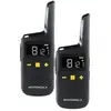 Image de Talkies-walkies MOTOROLA XT185 PMR 446 MHz double paire, 16 canaux, 121 codes, VOX, écran rétroéclairé, IP54, jusqu'à 24 h, noir - Neuf