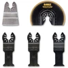 Image de DeWalt DT 20715-QZ Multitool Accessoires 5 pcs. pour bois, bois avec clous, plastique, placoplâtre, de peinture et de colle