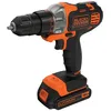 Image de Black+decker Outillage - Perceuse-visseuse Multi-fonction Sans Fil 18 V, 1 Batterie 1,5 Ah Li-ion, Chargeur Mt218k-qw