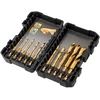 Image de Dewalt Metal Hss-Tin Extreme Impact Drill Bit Kpl. 10Cz. 3-12Mm 1/4" tige hexagonale