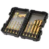 Image de Dewalt - Coffret Plastique De 10 Forets Dt50050-qz Hss Titane Impact Ø 3-3,2-3,5-4-4,5-5-6-8-11-12 Mm