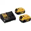 Image de DeWALT XR DCB115 - Chargeur de batterie + batterie 2 x - Li-Ion - 5 Ah - 4 A - pour DeWALT DCB127, DCB181, DCB182, DCB183, DCB184