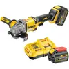 Image de Meuleuse d'angle sans fil DeWALT DCG414T2-QW FlexVolt 125 mm - Kit comprenant 2 batteries Li-Ion 54 V, un chargeur, un coffret T STAK et d'autres accessoires