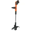 Image de Coupe-bordures Sans Fil - 28 Cm - 18 V - 1 Batterie 2ah - Vitesse Variable Eco-turbo - Tête 180° Et Roue Dresse-bordures Black+decker Stc1820pc-qw